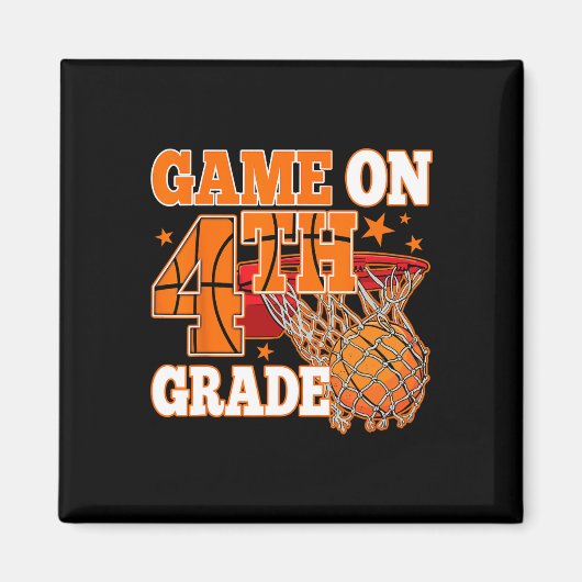 Jongens spel op 4e klas basketbal terug naar schoo magneet (Voorkant)