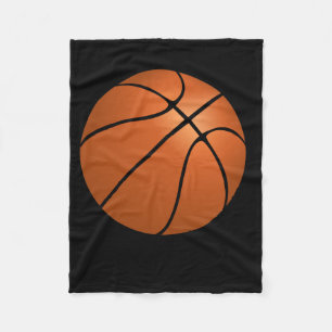 Jongens spelen basketbal Sinaasappel Fleece Deken