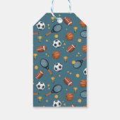 Jongens Sport Bedankt Baby shower Favor Cadeaulabel (Achterkant)