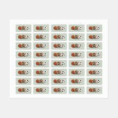 Jongens Sportgroene streep waterdichte labels (Vel)