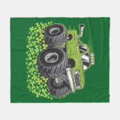 Jongens St Patricks Dag Peuter Lucky Monster Truck Fleece Deken (Voorkant (Horizontaal))