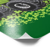 Jongens St Patricks Dag Peuter Lucky Monster Truck Foto Afdruk (Hoek)