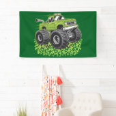 Jongens St Patricks Dag Peuter Lucky Monster Truck Spandoek (Insitu)