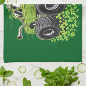Jongens St Patricks Dag Peuter Lucky Monster Truck Theedoek (Gevouwen)