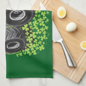 Jongens St Patricks Dag Peuter Lucky Monster Truck Theedoek (Quarter Fold)