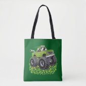 Jongens St Patricks Dag Peuter Lucky Monster Truck Tote Bag (Voorkant)