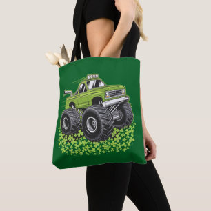Jongens St Patricks Dag Peuter Lucky Monster Truck Tote Bag