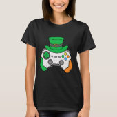 Jongens St. Patricks Dag Videospel Controller Here T-shirt (Voorkant)