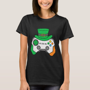 Jongens St. Patricks Dag Videospel Controller Here T-shirt