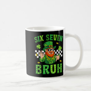 Jongens st patricks dag zes zeven bruh 6 7 heilige koffiemok