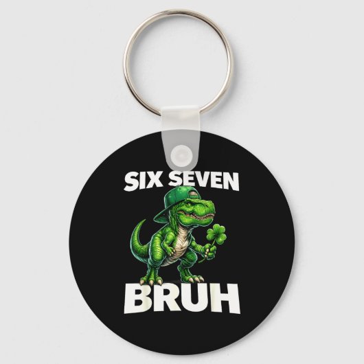 Jongens st patricks day 67 trex dab zes zeven bruh sleutelhanger (Voorkant)
