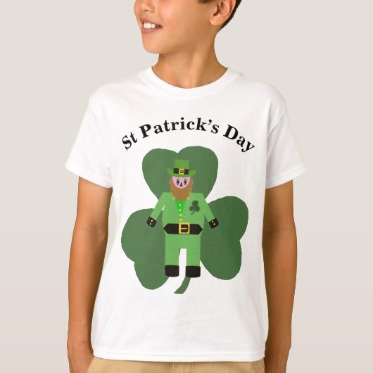 Jongens St Patricks Day Leprechaun T-shirt (Voorkant)