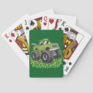 Jongens St. Patrick's Day Peuter Lucky Monstertruc Pokerkaarten