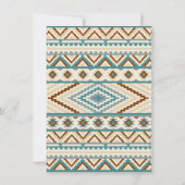 Jongens Stam Teepee Aztec Baby Shower Kaart (Achterkant)