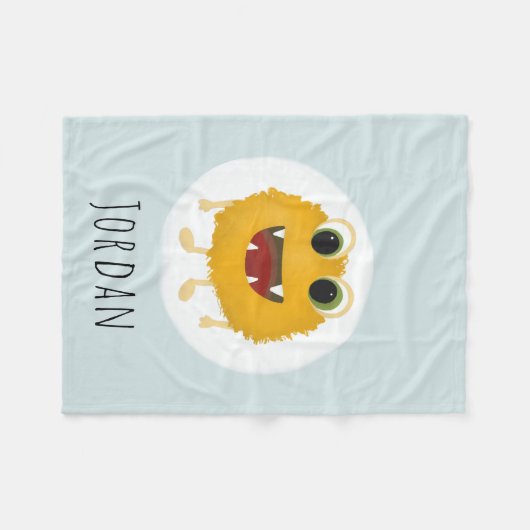 Jongens Stomme en Moderne Magische Monster Kindere Fleece Deken (Voorkant (Horizontaal))