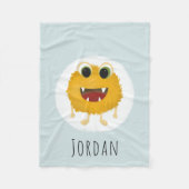 Jongens Stomme en Moderne Magische Monster Kindere Fleece Deken (Voorkant)