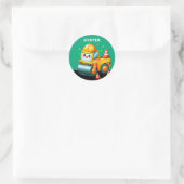 Jongens stoomwals Sticker (Tas)