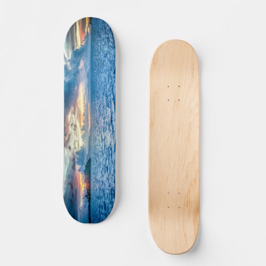 Jongen's Sunset Blue Skateboard (Voorkant)