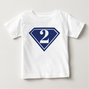 Jongens Superheld 2e Verjaardag Shirt