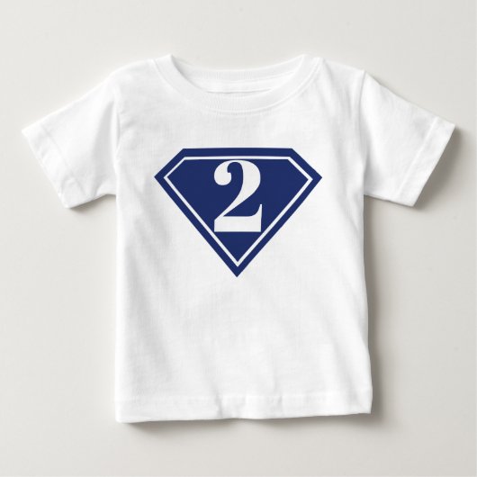 Jongens Superheld 2e Verjaardag Shirt (Voorkant)