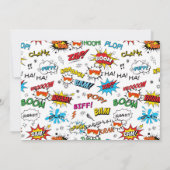 Jongens Superheld Foto Verjaardag Party Uitnodigin Kaart (Achterkant)