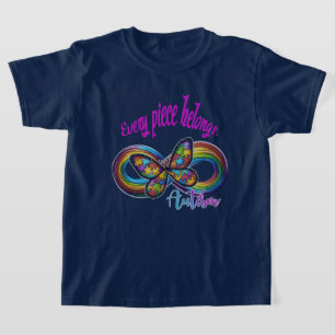 Jongens T-shirt – Autisme Puzzel Vlinder Design