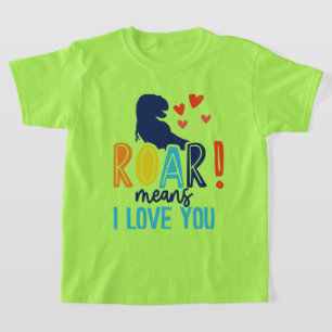 Jongens T-Shirt BRULLEN met Liefde – Dino Kinderen