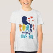 Jongens T-Shirt BRULLEN met Liefde – Dino Kinderen (Voorkant)