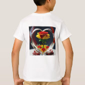 Jongens t-shirt en bloem mooi design (Achterkant)
