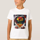 Jongens t-shirt en bloem mooi design (Voorkant)