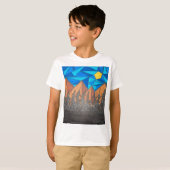 Jongens T-shirt - Glas in lood Bergen (Voorkant volledig)