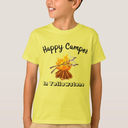 Jongens T-Shirt-Happy Camper T-shirt (Voorkant)