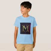 Jongens T-shirt - "M" Logo Gedrukt Design (Voorkant volledig)
