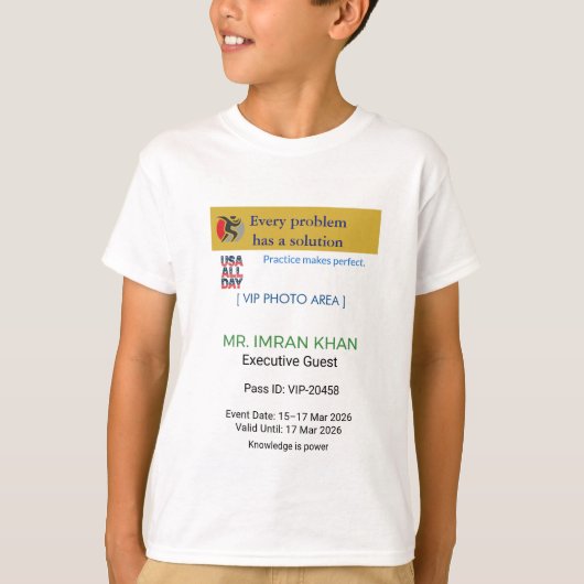 Jongens T-shirts | Verjaardag | Aangepast | Logo (Voorkant)
