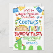 Jongens Taco Twosday 2e verjaardagsuitnodiging Kaart (Voorkant)