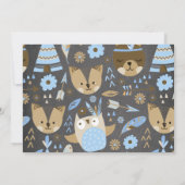 Jongens Tepee Wild One Verjaardag Uitnodiging (Achterkant)