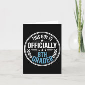 Jongens Terug naar school 8e klas 2025 Eerste dag  Kaart (Voorkant)