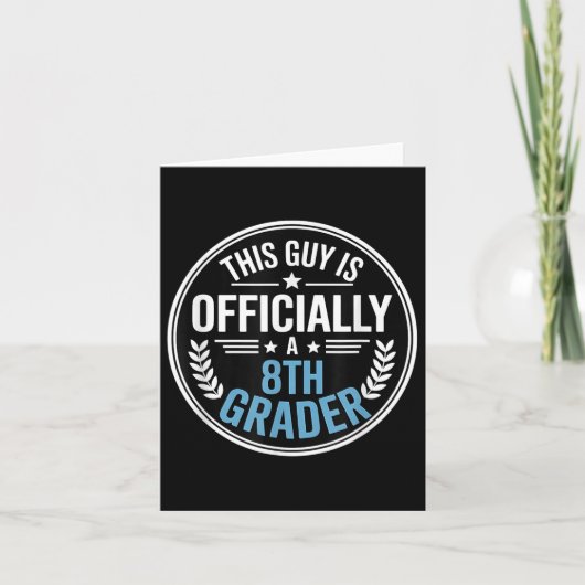 Jongens Terug naar school 8e klas 2025 Eerste dag  Kaart (Voorkant)