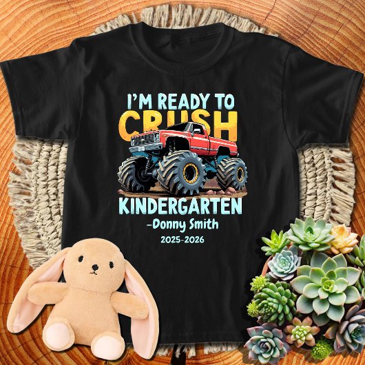 Jongens terug naar school klaar om kleuterschool t t-shirt