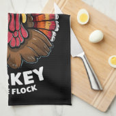 Jongens Thanksgiving Kinder Coolste Turkije in de Theedoek (Quarter Fold)