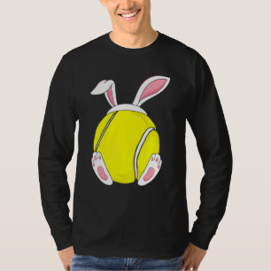 Jongens Tiener Mannen Happy Paast Tennis Bunny Coa T-shirt