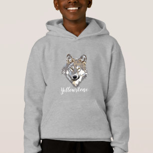 Jongen's topgekleurd Sweatshirt Yellowstone Wolf