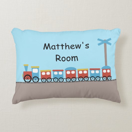 Jongens Train - Aangepast kussen (Voorkant)