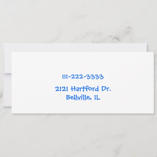 Jongen's Train Birthday Invitation Kaart (Achterkant)