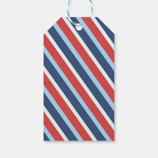 Jongens Train Chugga Twee Vlag Blauw Rood Witte Da Cadeaulabel (Achterkant)