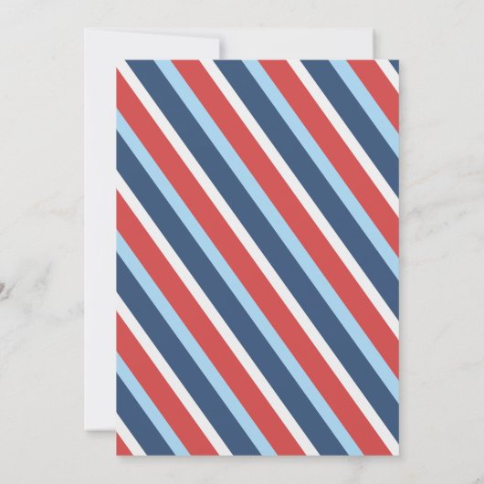 Jongens Train Chugga Twee Vlag Blauw Rood Witte Da Kaart (Achterkant)