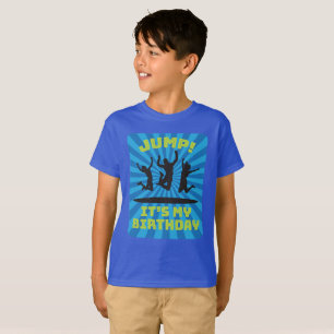 Jongens Trampoline Bounce House Birthday Party T-shirt