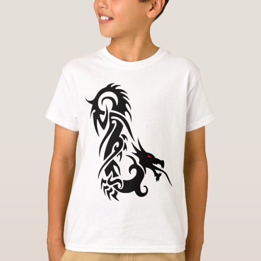 Jongens Tribale Draak T-Shirt (Voorkant)
