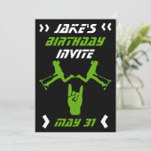 Jongens Trick Scooter Verjaardag Kaart (Staand voorkant)