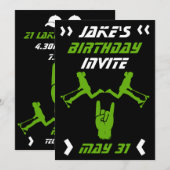 Jongens Trick Scooter Verjaardag Kaart (Voorkant / Achterkant)